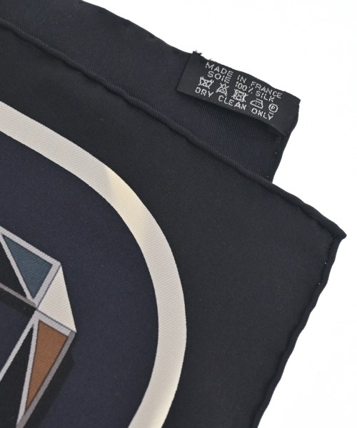 HERMES（エルメス）バンダナ・スカーフ 紺 サイズ:90 レディース/2200652848113