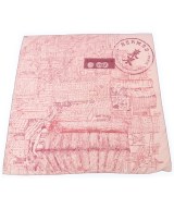 HERMES（エルメス）バンダナ・スカーフ ピンク サイズ:90 レディース/2200646067056