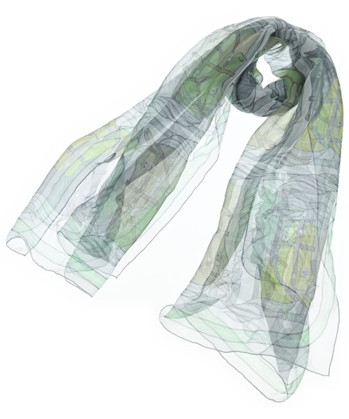 HERMES(エルメス)バンダナ・スカーフ グレー サイズ:-/2200654541050