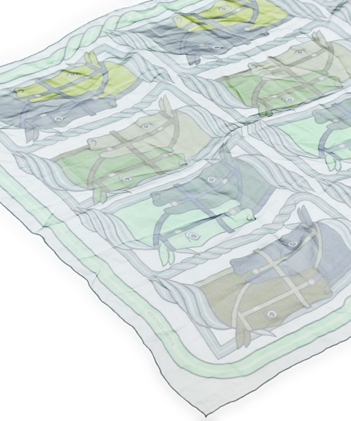 HERMES（エルメス）バンダナ・スカーフ グレー サイズ:- レディース/2200654541050