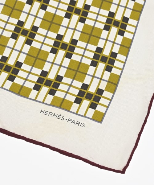 HERMES（エルメス）バンダナ・スカーフ 白 サイズ:70 レディース/2200703268273