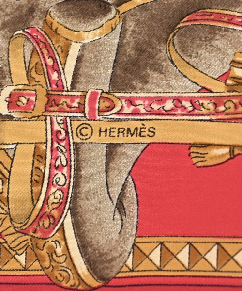 HERMES（エルメス）バンダナ・スカーフ 赤 サイズ:90 レディース/2200704510920