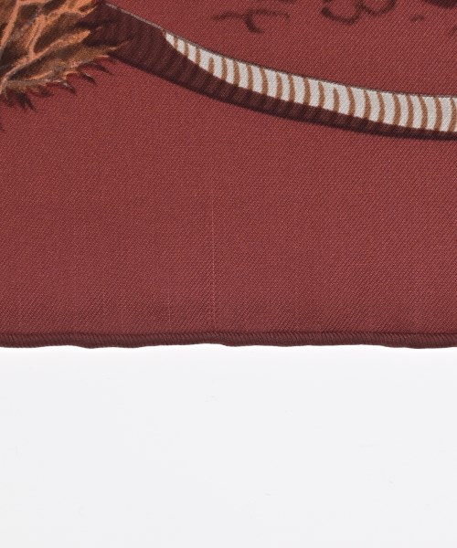 HERMES（エルメス）バンダナ・スカーフ 赤 サイズ:90 レディース/2200704510937