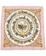 HERMES（エルメス）バンダナ・スカーフ ピンク サイズ:90 レディース/2200704510975