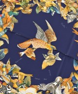 HERMES（エルメス）バンダナ・スカーフ 紺 サイズ:90 レディース/2200704510999