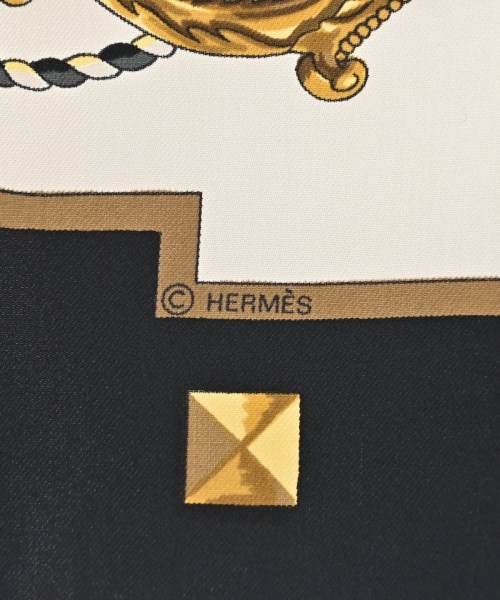 HERMES（エルメス）バンダナ・スカーフ 白 サイズ:90 レディース/2200704511019