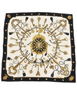 HERMES（エルメス）バンダナ・スカーフ 白 サイズ:90 レディース/2200704511019