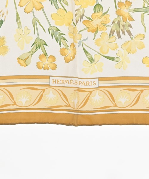 HERMES（エルメス）バンダナ・スカーフ 白 サイズ:90 レディース/2200704511057