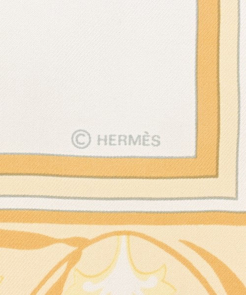 HERMES（エルメス）バンダナ・スカーフ 白 サイズ:90 レディース/2200704511057