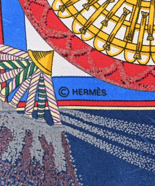 HERMES（エルメス）バンダナ・スカーフ 青 サイズ:90 レディース/2200706237146