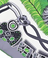 HERMES（エルメス）バンダナ・スカーフ グレー サイズ:90 レディース/2200706757170