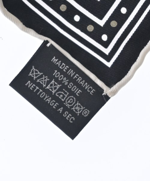 HERMES（エルメス）バンダナ・スカーフ 黒 サイズ:60 レディース/2200706757187
