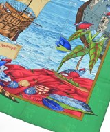 HERMES（エルメス）バンダナ・スカーフ 緑 サイズ:90 レディース/2200708386781