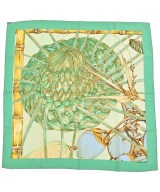 HERMES（エルメス）バンダナ・スカーフ 緑 サイズ:90 レディース/2200708386804