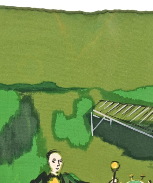 HERMES（エルメス）バンダナ・スカーフ 緑 サイズ:90 レディース/2200708386828