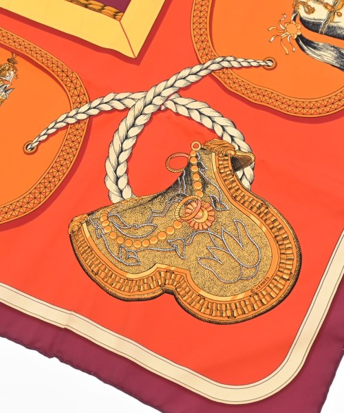 HERMES（エルメス）バンダナ・スカーフ オレンジ サイズ:90 レディース/2200708386866
