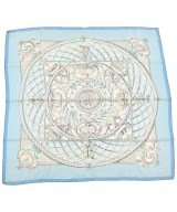 HERMES（エルメス）バンダナ・スカーフ 青 サイズ:90 レディース/2200708386934
