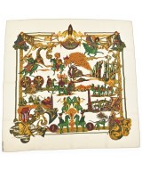 HERMES（エルメス）バンダナ・スカーフ 白 サイズ:90 レディース/2200708386958