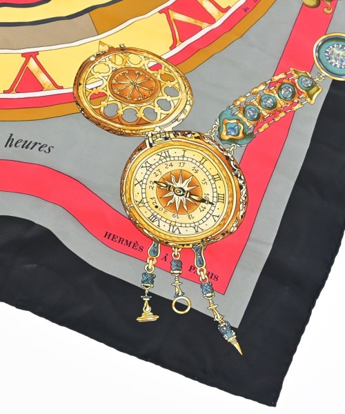 HERMES（エルメス）バンダナ・スカーフ 黒 サイズ:90 レディース/2200708386972