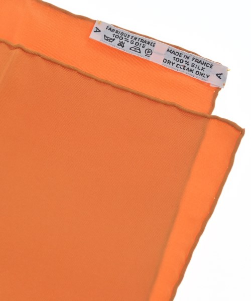 HERMES（エルメス）バンダナ・スカーフ オレンジ サイズ:90 レディース/2200708386989