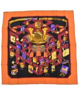 HERMES（エルメス）バンダナ・スカーフ オレンジ サイズ:90 レディース/2200708386989