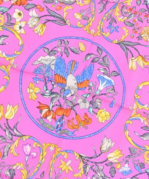 HERMES（エルメス）バンダナ・スカーフ ピンク サイズ:90 レディース/2200708387016