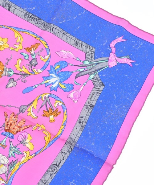HERMES（エルメス）バンダナ・スカーフ ピンク サイズ:90 レディース/2200708387016