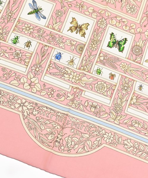 HERMES（エルメス）バンダナ・スカーフ ピンク サイズ:90 レディース/2200708387061