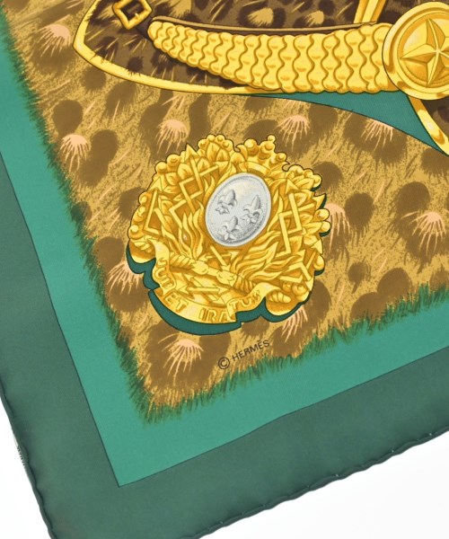 HERMES（エルメス）バンダナ・スカーフ 緑 サイズ:90 レディース/2200708387085