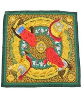 HERMES（エルメス）バンダナ・スカーフ 緑 サイズ:90 レディース/2200708387085