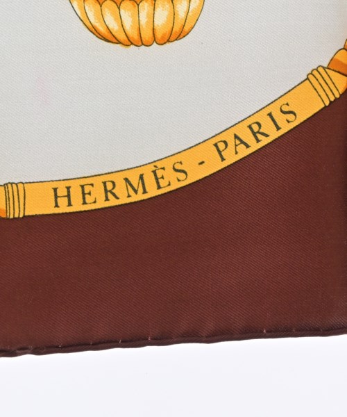 HERMES（エルメス）バンダナ・スカーフ 茶 サイズ:90 レディース/2200703883100