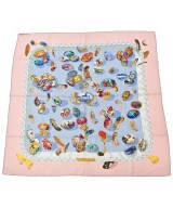 HERMES（エルメス）バンダナ・スカーフ 青 サイズ:90 レディース/2200706540161