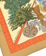 HERMES（エルメス）バンダナ・スカーフ ベージュ サイズ:90 レディース/2200709604105