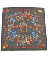 HERMES（エルメス）バンダナ・スカーフ グレー サイズ:90 レディース/2200709604174