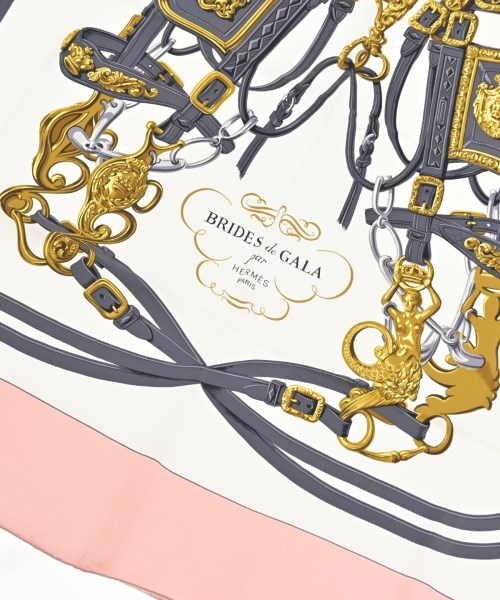 HERMES（エルメス）バンダナ・スカーフ 白 サイズ:90 レディース/2200709604877
