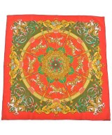 HERMES（エルメス）バンダナ・スカーフ 赤 サイズ:90 レディース/2200709606529