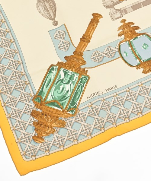 HERMES（エルメス）バンダナ・スカーフ ベージュ サイズ:90 レディース/2200709606789