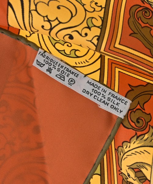 HERMES（エルメス）バンダナ・スカーフ オレンジ サイズ:90 レディース/2200708951057