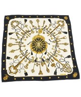 HERMES（エルメス）バンダナ・スカーフ 紺 サイズ:90 レディース/2200660187075