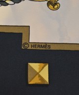 HERMES（エルメス）バンダナ・スカーフ 紺 サイズ:90 レディース/2200660187075