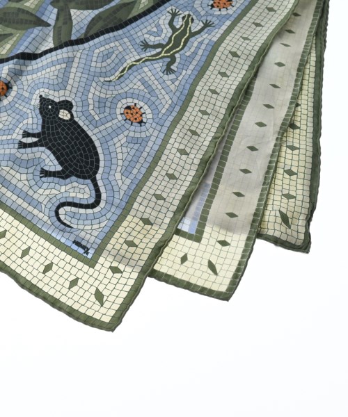 HERMES（エルメス）バンダナ・スカーフ 緑 サイズ:90 レディース/2200662526070