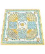 HERMES（エルメス）バンダナ・スカーフ 青 サイズ:90 レディース/2200658863325