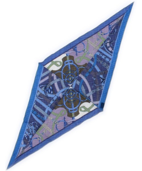 HERMES（エルメス）バンダナ・スカーフ 青 サイズ:- レディース/2200663227020