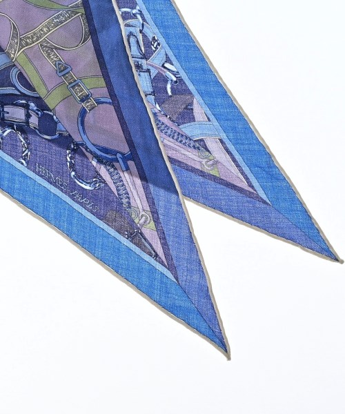 HERMES（エルメス）バンダナ・スカーフ 青 サイズ:- レディース/2200663227020
