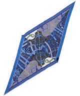 HERMES（エルメス）バンダナ・スカーフ 青 サイズ:- レディース/2200663227020