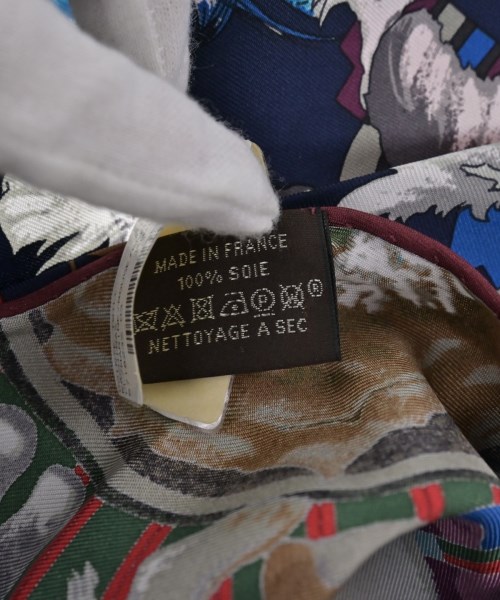 HERMES（エルメス）バンダナ・スカーフ 紺 サイズ:- レディース/2200663227037