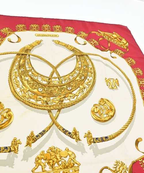 HERMES（エルメス）バンダナ・スカーフ 赤 サイズ:90 レディース/2200663798018