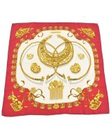 HERMES（エルメス）バンダナ・スカーフ 赤 サイズ:90 レディース/2200663798018