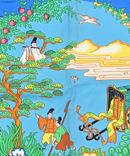 HERMES（エルメス）バンダナ・スカーフ 青 サイズ:90 レディース/2200642522054