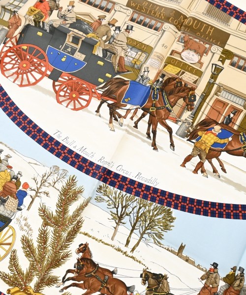 HERMES（エルメス）バンダナ・スカーフ 白 サイズ:- レディース/2200664993276